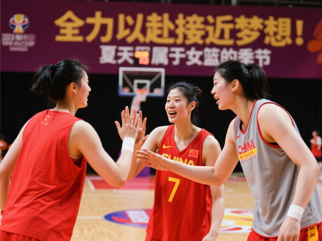 中国女篮亚洲杯集训图集曝光：夏日见证成长